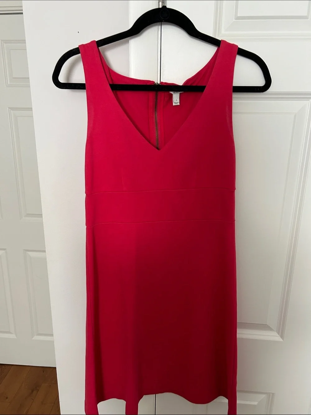 J Crew Women's Sleeveless V-Neck Fuchsia Dress